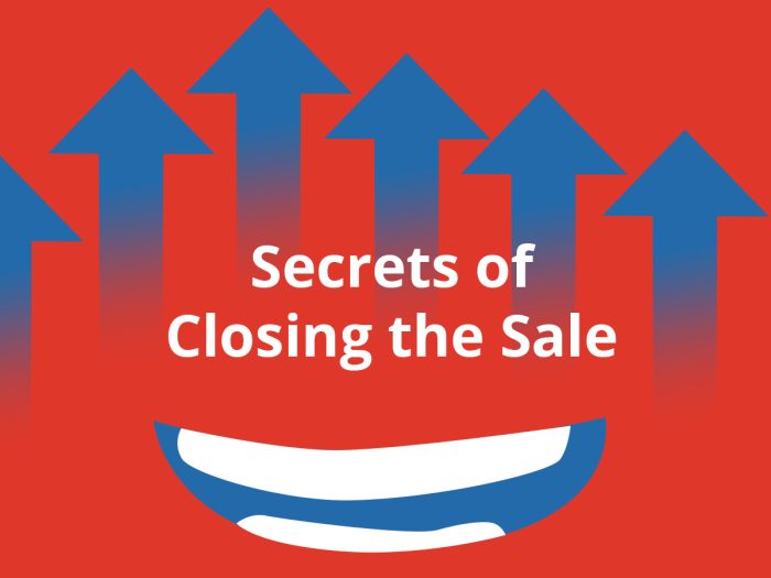 secrets of closing the sale summary